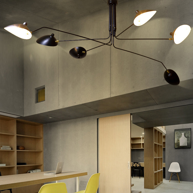 Élise Moderne Metall-Entenschnabel-Hängelampe 2/3/5 Lichter Schwarz