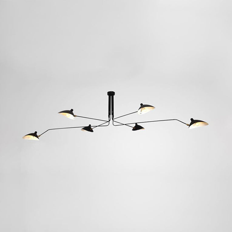Élise Moderne Metall-Entenschnabel-Hängelampe 2/3/5 Lichter Schwarz