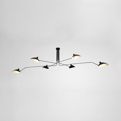 Élise Moderne Metall-Entenschnabel-Hängelampe 2/3/5 Lichter Schwarz