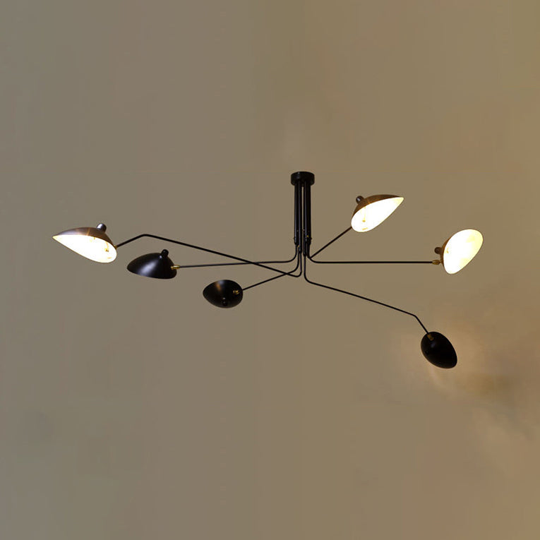 Élise Moderne Metall-Entenschnabel-Hängelampe 2/3/5 Lichter Schwarz