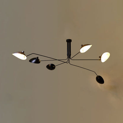 Élise Moderne Metall-Entenschnabel-Hängelampe 2/3/5 Lichter Schwarz