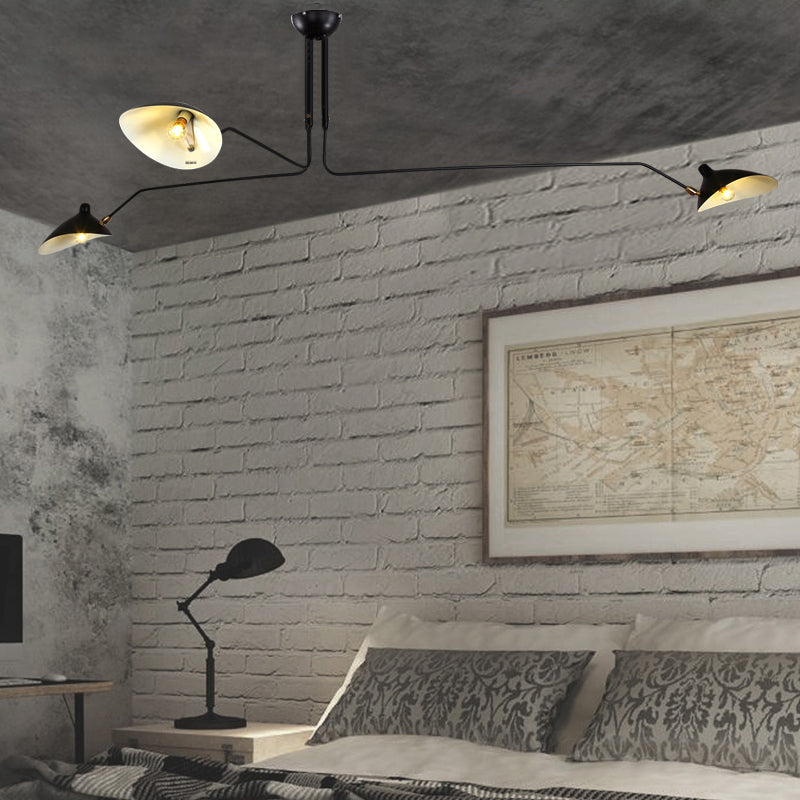 Élise Moderne Metall-Entenschnabel-Hängelampe 2/3/5 Lichter Schwarz