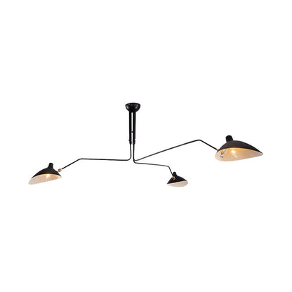 Élise Moderne Metall-Entenschnabel-Hängelampe 2/3/5 Lichter Schwarz