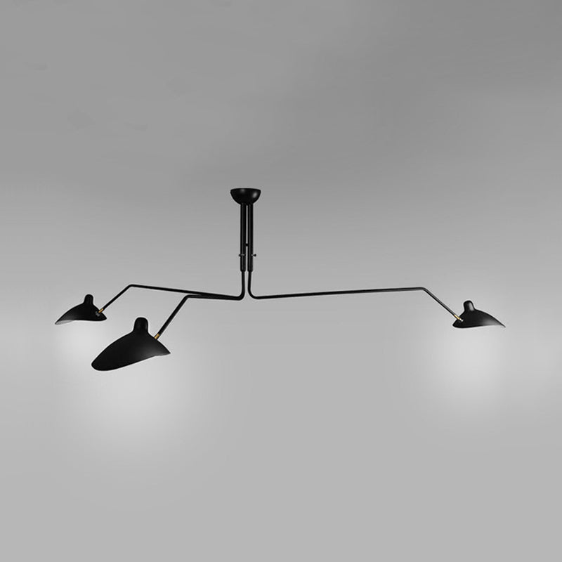 Élise Moderne Metall-Entenschnabel-Hängelampe 2/3/5 Lichter Schwarz