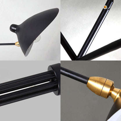 Élise Moderne Metall-Entenschnabel-Hängelampe 2/3/5 Lichter Schwarz