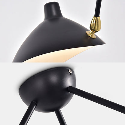 Élise Moderne Metall-Entenschnabel-Hängelampe 2/3/5 Lichter Schwarz