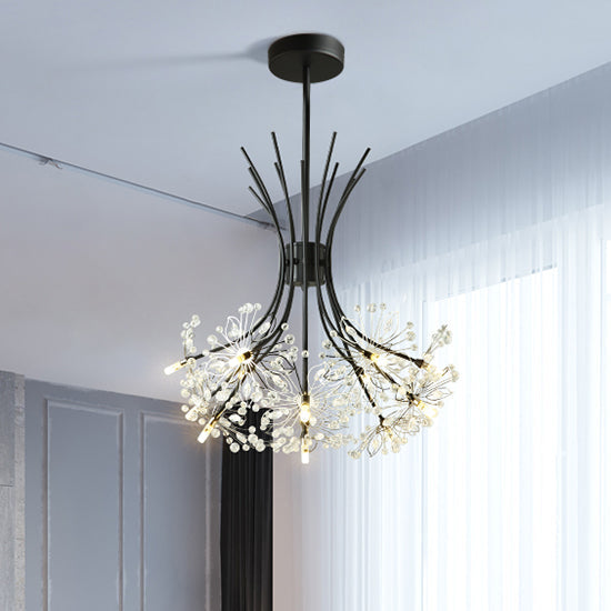 Lucie Crystal Bouquet Chandelier Modern 13/19 Lights