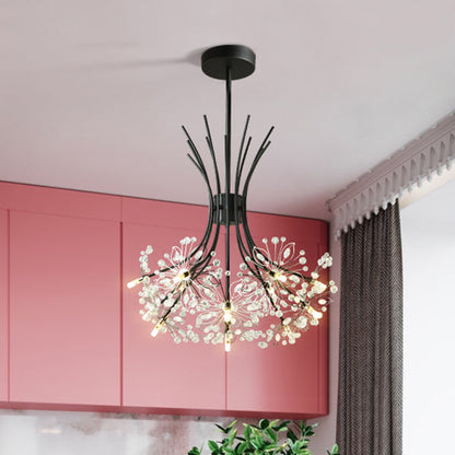 Lucie Crystal Bouquet Chandelier Modern 13/19 Lights