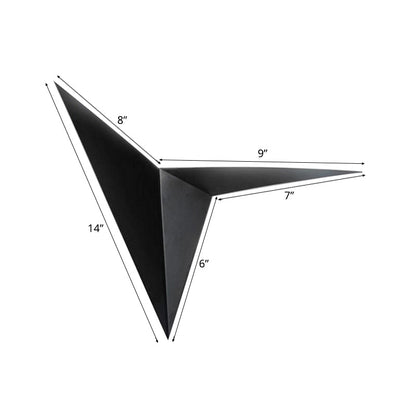 Adélie Polygon LED Wall Sconce Black/White Modern