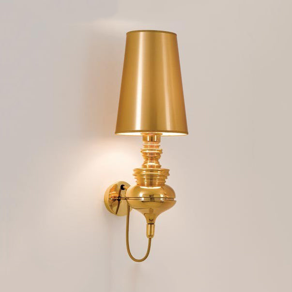 Céleste Tapered Fabric Wall Lamp with White, Black, or Silver Shade
