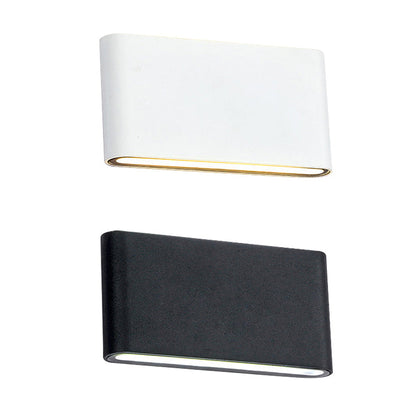 Isabelle Rechteckige Wandfluterlampe – LED-Aluminium, 11,4–17,8 cm