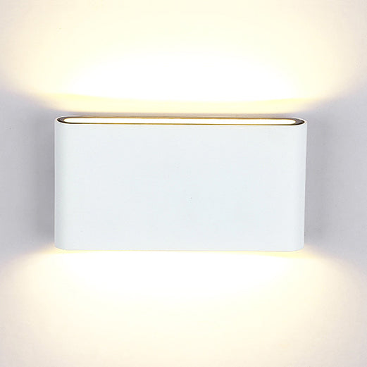 Isabelle Rechteckige Wandfluterlampe – LED-Aluminium, 11,4–17,8 cm