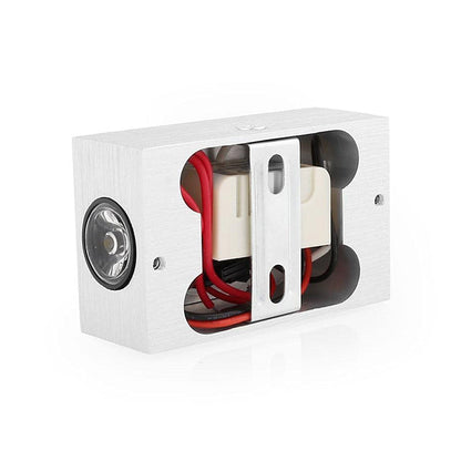 Camille Nickel Rechteckige LED-Wandleuchte