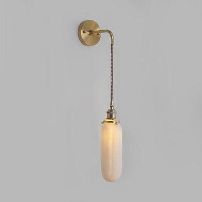 Élodie Porcelain Wall Lamp with Brass Socket