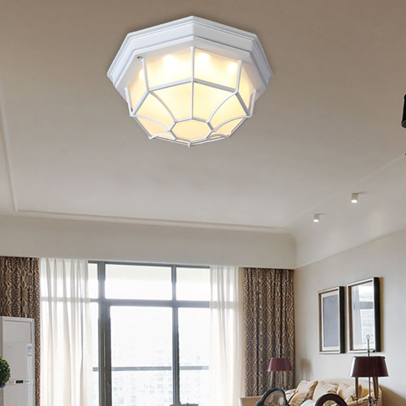 Isabelle Geometrische LED-Deckenleuchte aus Milchglas
