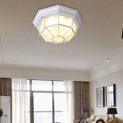 Isabelle Geometrische LED-Deckenleuchte aus Milchglas