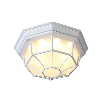 Isabelle Geometrische LED-Deckenleuchte aus Milchglas