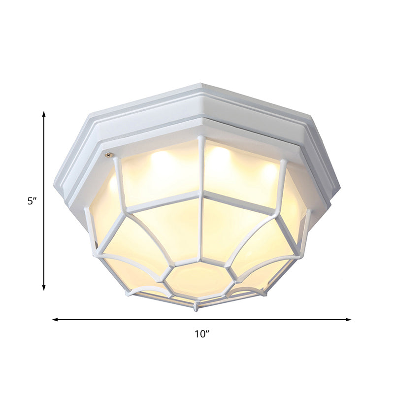 Isabelle Geometrische LED-Deckenleuchte aus Milchglas