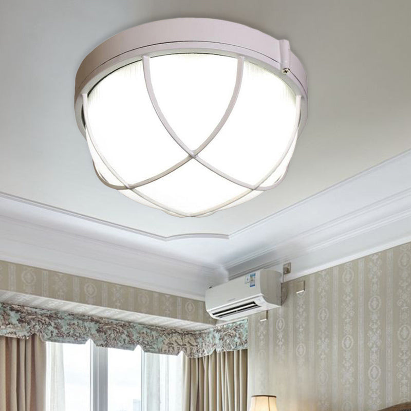 Isabelle Geometrische LED-Deckenleuchte aus Milchglas