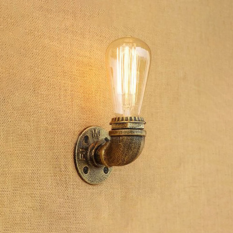 Joséphine Rustic Pipe Wall Sconce Bare Bulb Lamp
