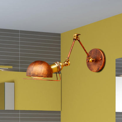 Hudson Vintage Industrie-Wandleuchte mit Schwenkarm