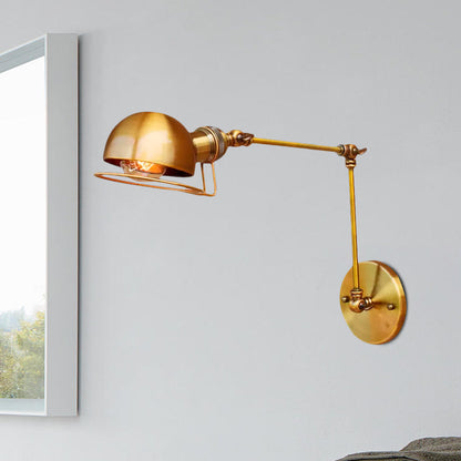 Hudson Vintage Industrie-Wandleuchte mit Schwenkarm