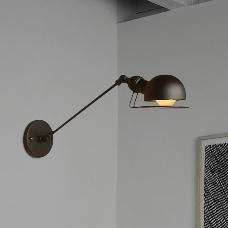 Hudson Vintage Industrie-Wandleuchte mit Schwenkarm