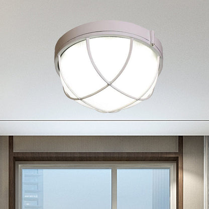 Isabelle Geometrische LED-Deckenleuchte aus Milchglas