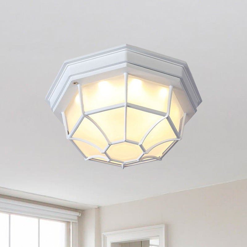 Isabelle Geometrische LED-Deckenleuchte aus Milchglas