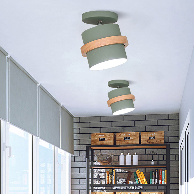 Anaïs Deckenleuchte halbbündig mit rotierendem Zylinder