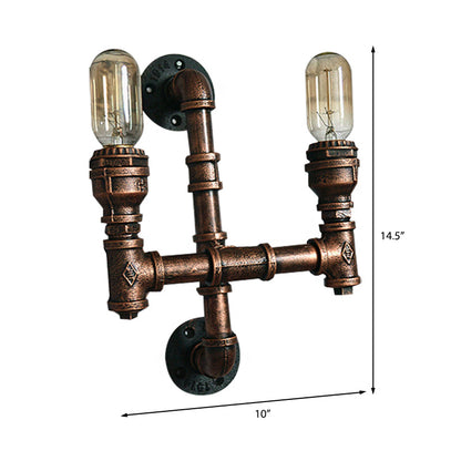 Ronan industrielle Wasserrohr Wandleuchte