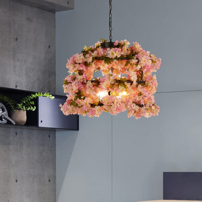 Céleste Cylinder Cage Pendant Chandelier Light