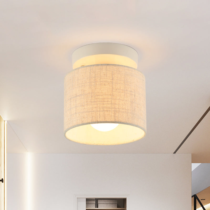 Manon Fabric Barrel Deckenleuchte halbbündig