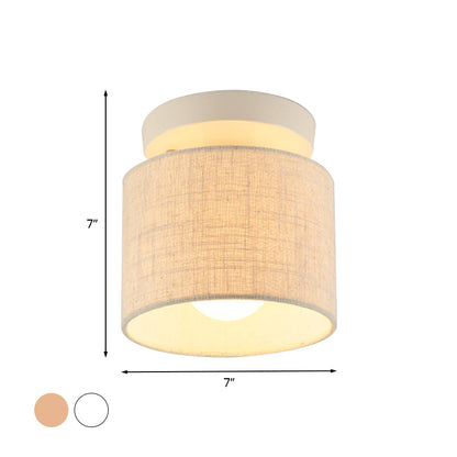 Manon Fabric Barrel Deckenleuchte halbbündig