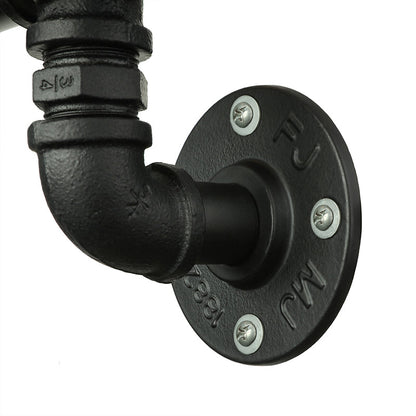 Magnus Steampunk Pipe & Gauge Wall Sconce