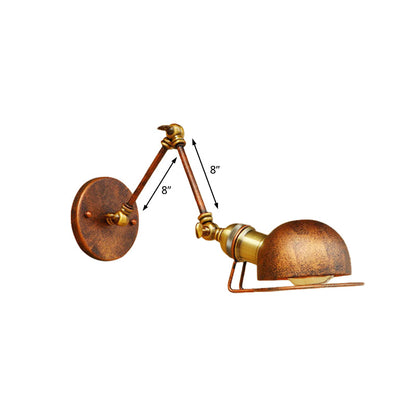 Hudson Vintage Industrie-Wandleuchte mit Schwenkarm