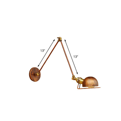 Hudson Vintage Industrie-Wandleuchte mit Schwenkarm