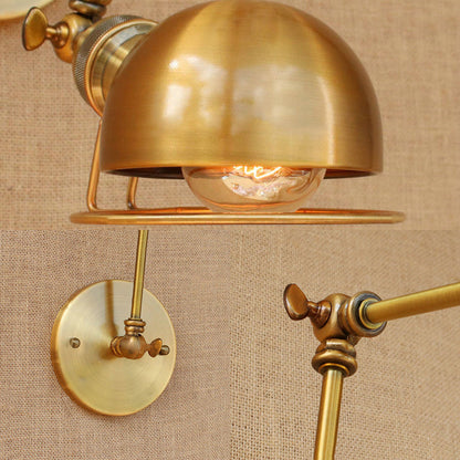 Hudson Vintage Industrie-Wandleuchte mit Schwenkarm