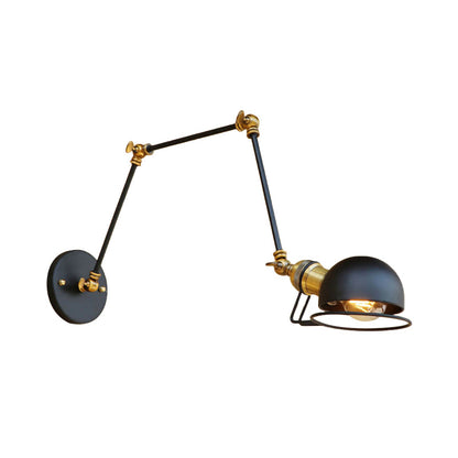 Hudson Vintage Industrie-Wandleuchte mit Schwenkarm