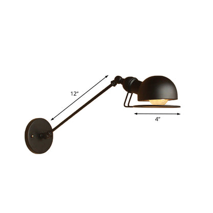 Hudson Vintage Industrie-Wandleuchte mit Schwenkarm