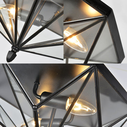 Sophie Vintage Polyhedron Glas Deckenleuchte