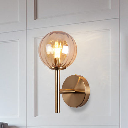 Élodie Colored Glass Round Wall Light Sconce