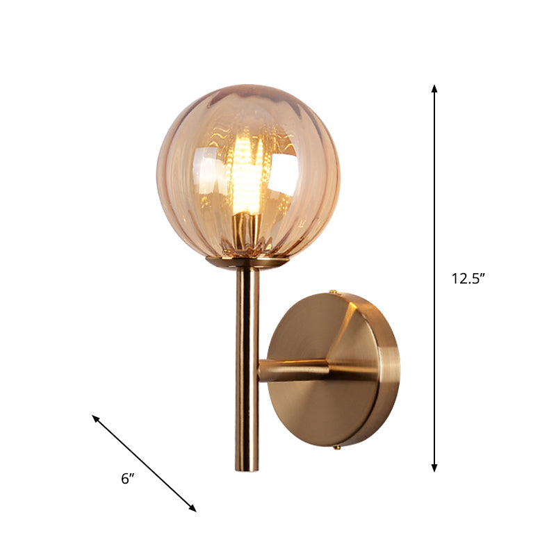 Élodie Colored Glass Round Wall Light Sconce