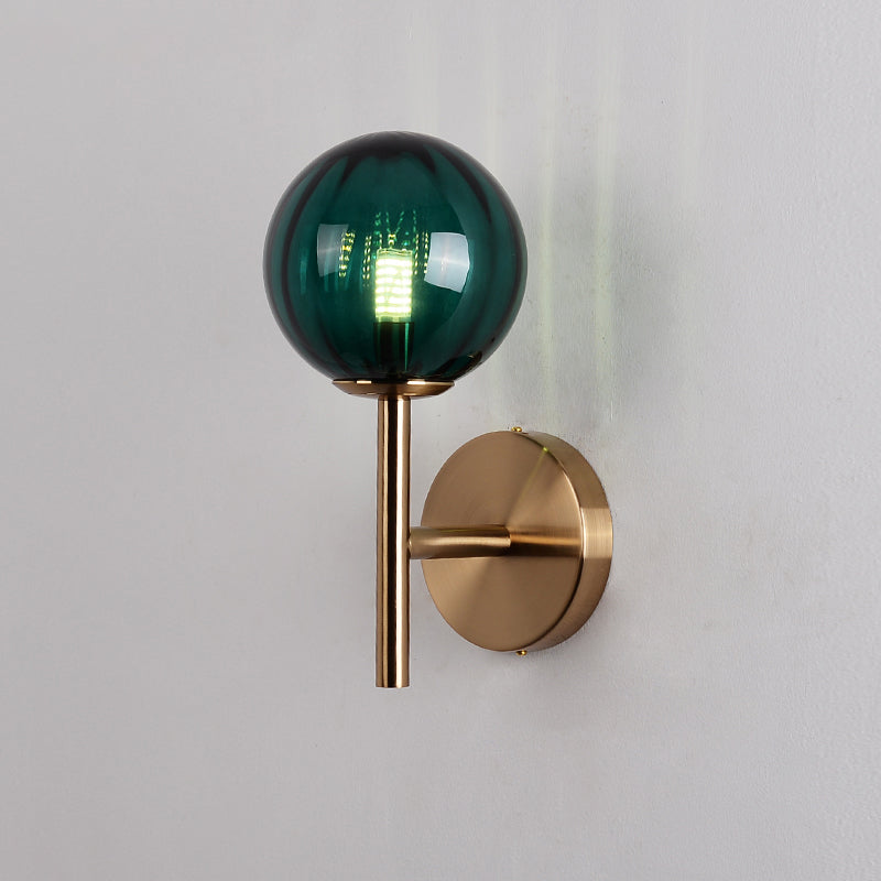Élodie Colored Glass Round Wall Light Sconce