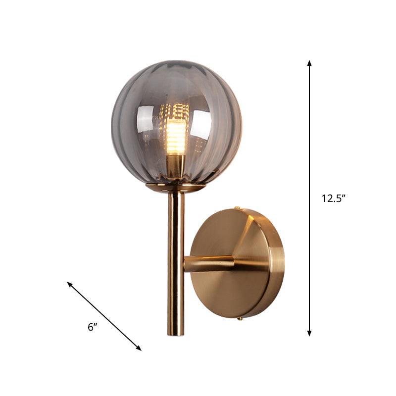 Élodie Colored Glass Round Wall Light Sconce