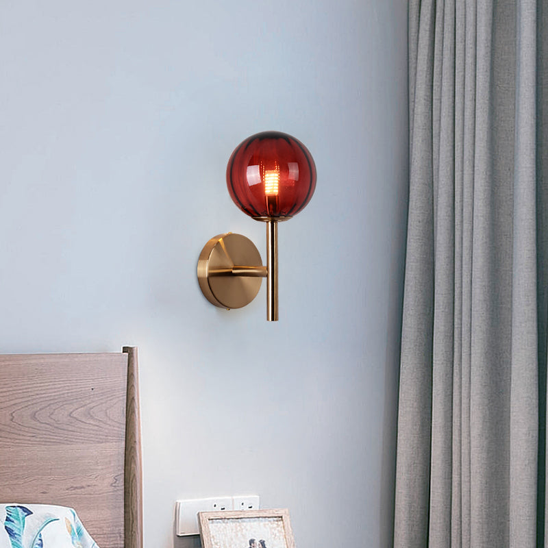Élodie Colored Glass Round Wall Light Sconce