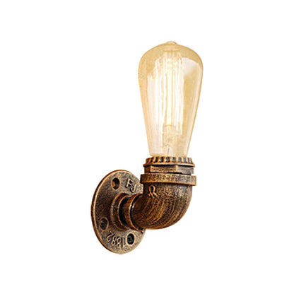 Joséphine Rustic Pipe Wall Sconce Bare Bulb Lamp