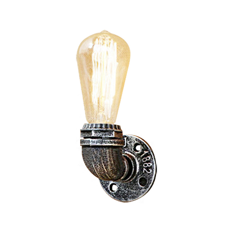 Joséphine Rustic Pipe Wall Sconce Bare Bulb Lamp