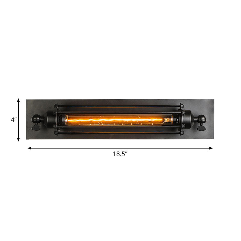 Luca Linear Wandleuchte mit Drahtgestell