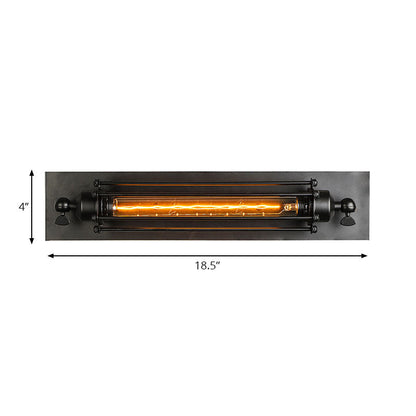 Luca Linear Wandleuchte mit Drahtgestell